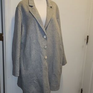Banana Republic Oversized  Coat Gray Wool Blend size XXL NWT NEW
